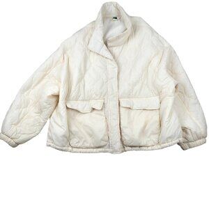 Old Navy Women's Puffer Jacket XXL Packable Water-Resistant Quilted Full Zip